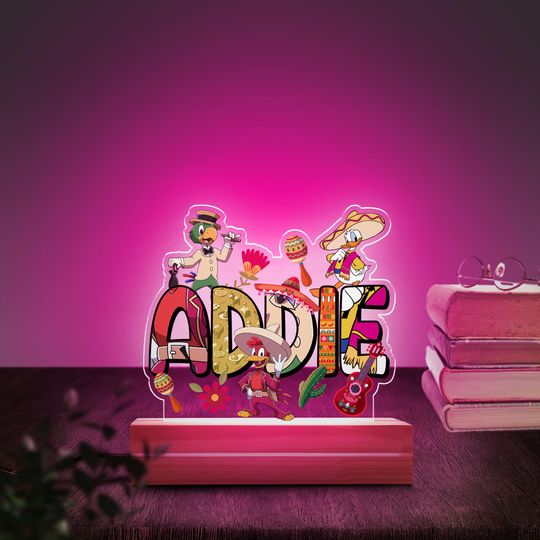 Discover Personalized The Three Ceballeros Characters Night Light