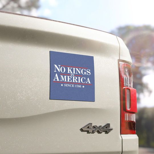 Discover No Kings In America Anti Trump Car Magnet, Anti Fascism Magnet Sticker,  Equal Rights, Protest Car Decor, Anti MAGA, Social Justice