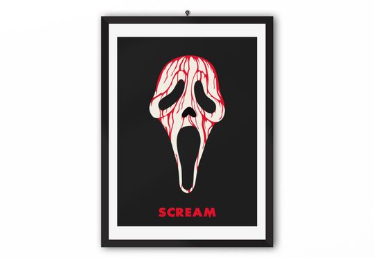 Discover Scream movie poster | Minimalist art poster