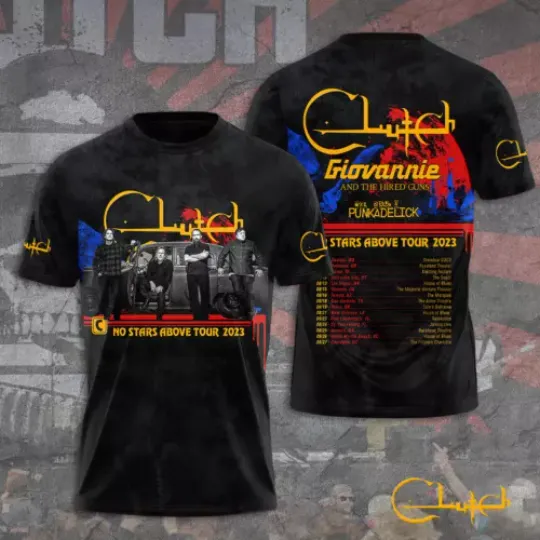 Discover Clutch Band 3D Apparel, Unisex 3D T-Shirt Us size S-5XL