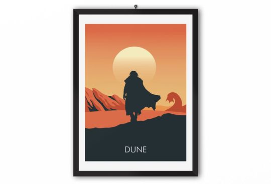 Discover Dune movie poster | Minimalist art poster