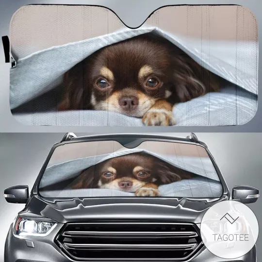 Discover Dog Car Sun Shade Cute Chihuahua Windshield Sun Shade