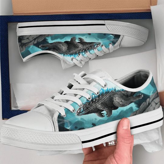 Discover god zilla Shoes, god zilla Women's Men's Low Top Sneakers