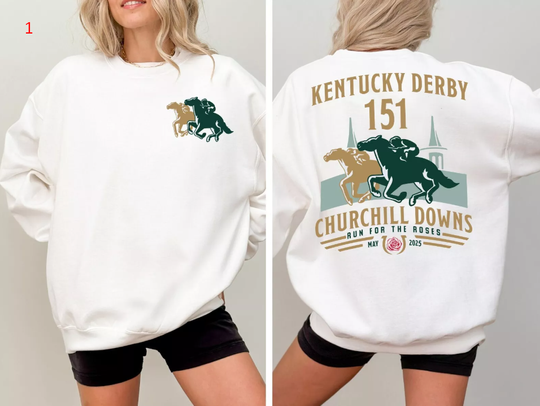 Discover Kentucky Derby SweatShirt, 151stDerby Shirt, Churchill Downs Racing