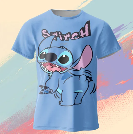 Discover Disneyyy Cartoon Kawaii Summer Stitchh Men Women 3d Printing Pattern  Stitchh T Shirts