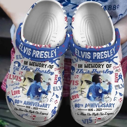 Discover The King Of Rock Elvis Presley Clogs, Music Slippers