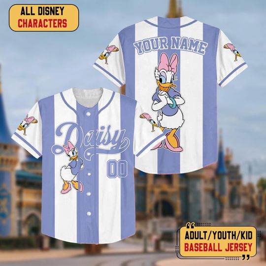 Discover Personalized Disneyyy Daisy Duckk Baseball Jersey