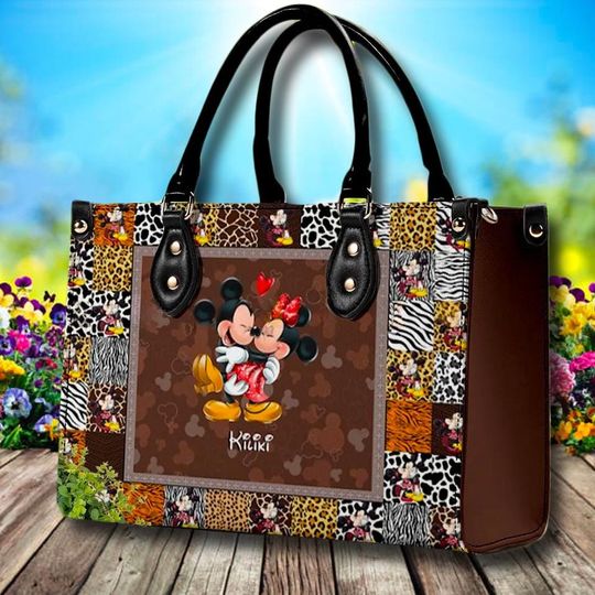 Discover Custom Mickeyy mouse Leather Bag