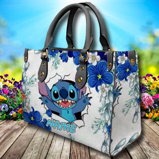 Discover Personalize Lilo and Stitchh Surprise Leather Bag