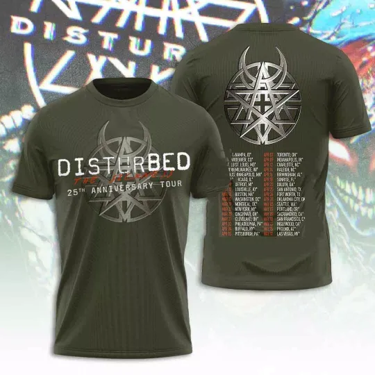 Discover 2025 Disturbed 2D Unisex Shirt Gift For Fans