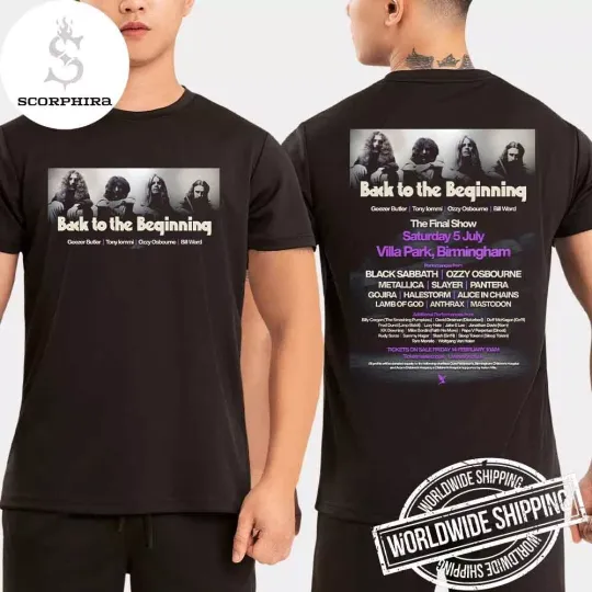 Discover Black Sabbath Back To The Beginning The Final Show  T-Shirt
