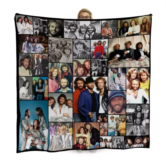 Discover Bee Gees Celebrity Montage Fleece Blanket