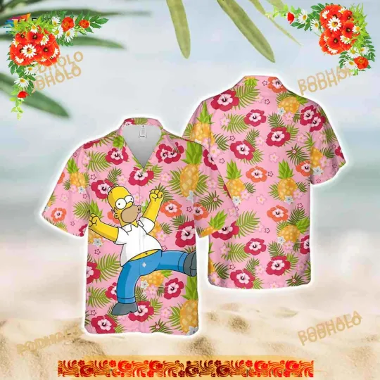 Discover Homer-simpson Funny Hawaiian Shirt, Mother Day Gift