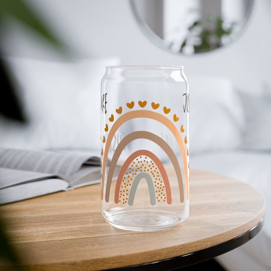 Discover Self Love Glass Can / Affirmations Libbey Cup