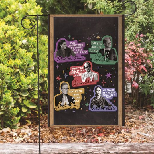 Discover Well Behaved Women Rarely Make History Garden Flag, Feminist Gift
