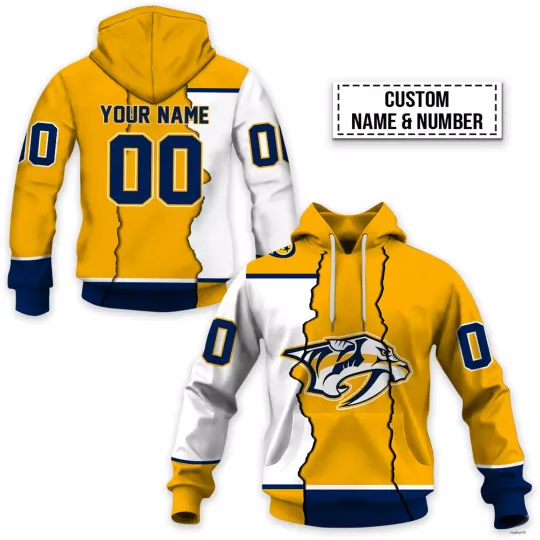 Discover Nashville Predators Hoodie Personalize Hockey Team Christmas Gift Unisex Hooded
