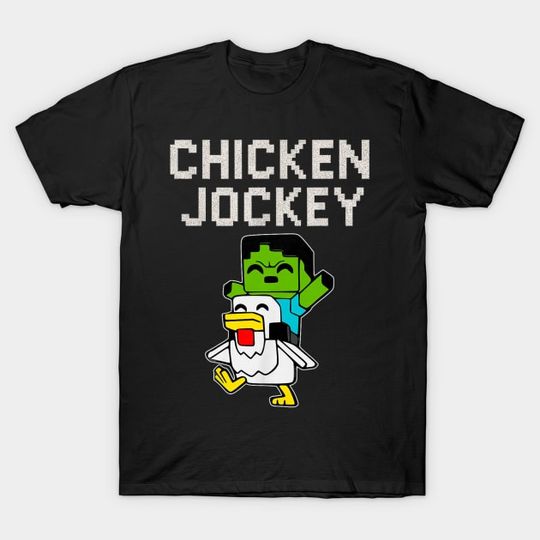 Discover Chicken Jockey - Funny Minecraft Chicken Jockey - T-Shirt B945