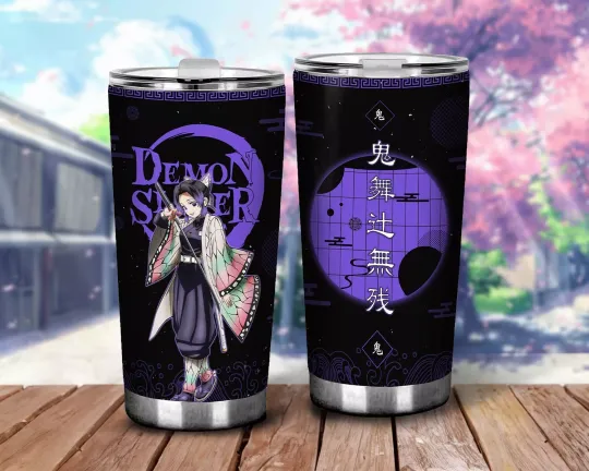 Discover Butterfly Warrior Tumbler 20oz, Elegant Anime-Inspired Stainless Steel