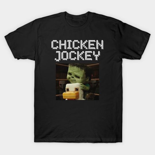 Discover chicken jockey minecraft - Chicken Jockey Minecraft 2025 - T-Shirt