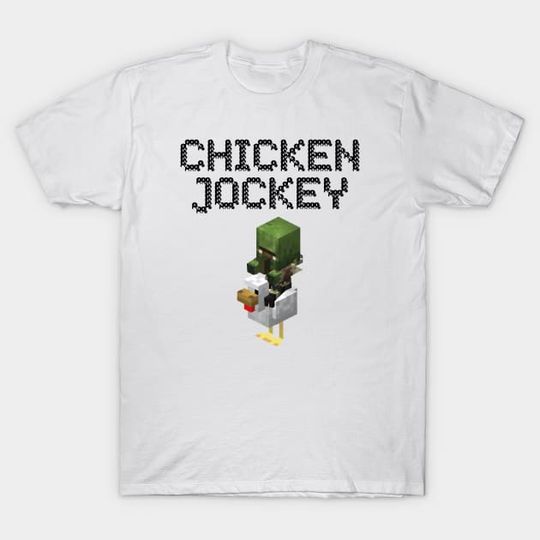 Discover chicken jockey minecraft - Chicken Jockey Minecraft 2025 - T-Shirt