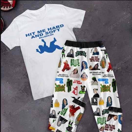 Discover Billie Eilish Holiday Pajamas Set