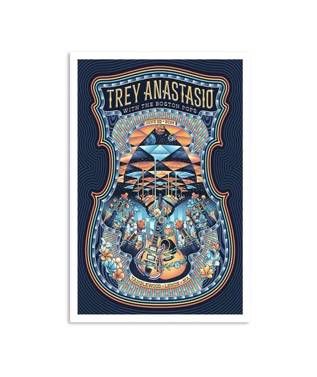 Discover Trey Anastasio June 29 2024 Tanglewood Lenox MA Posters