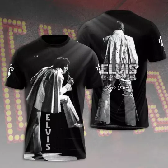 Discover Elvis Presley 3D Unisex T-shirt, gift for fan