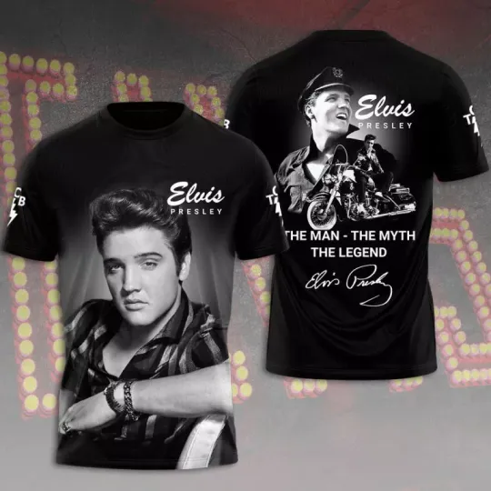Discover Elvis Presley 3D Unisex T-shirt, gift for fan