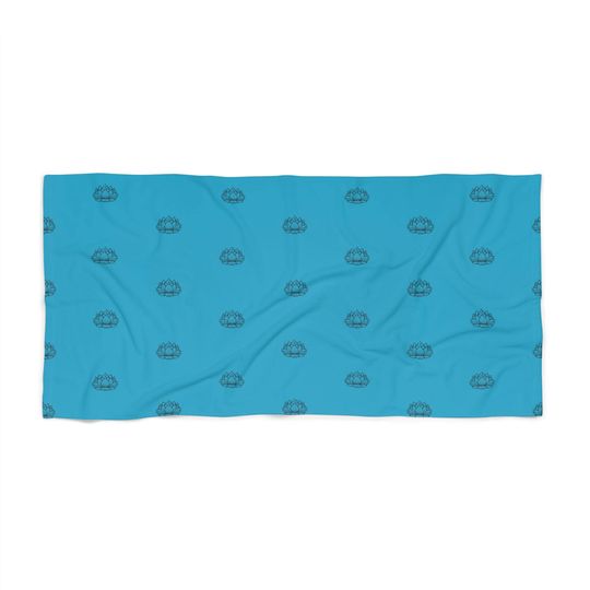 Discover White Lotus Beach Towel