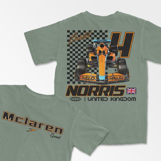 Discover Norris Merch, British Racing Team Shirt, Motorsports Apparel