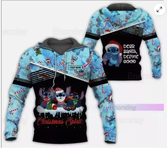 Discover Custom Disneyyy Stitchh 3D HOODIE