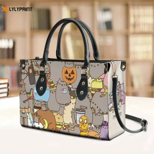 Discover Pusheen Leather Handbag, Pusheen Women's Leather Bag Gift