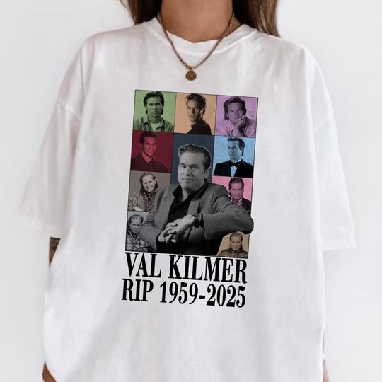 Discover Val Kilmer Signature Graphic Tee, Nostalgic Tee Shirt, Gift For Her Him, Comfort Colors Shirt, Vintage T-Shirt