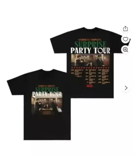 Discover Sturniolo Triplets 2025 Surprise Party Tour Merch T-Shirts Summer Women Men Fash