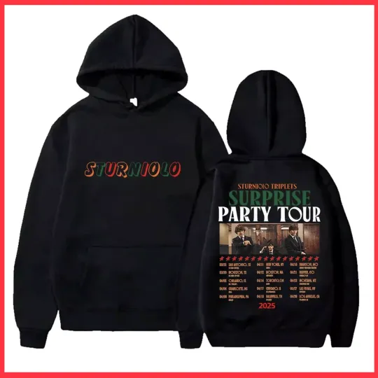 Discover Sturniolo Triplets Surprise Party Tour 2025 Hoodies