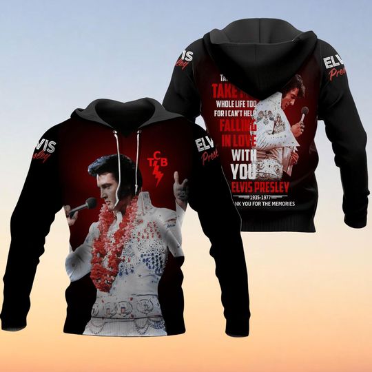 Discover Retro Elvis Hoodie, Elvis Presley