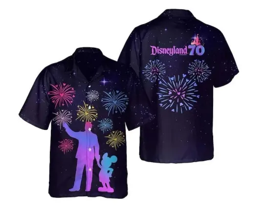 Discover Mickeyy walt disneyy Statue Hawaii Shirt Disneyyland Resort 70th Anniversary Shirt