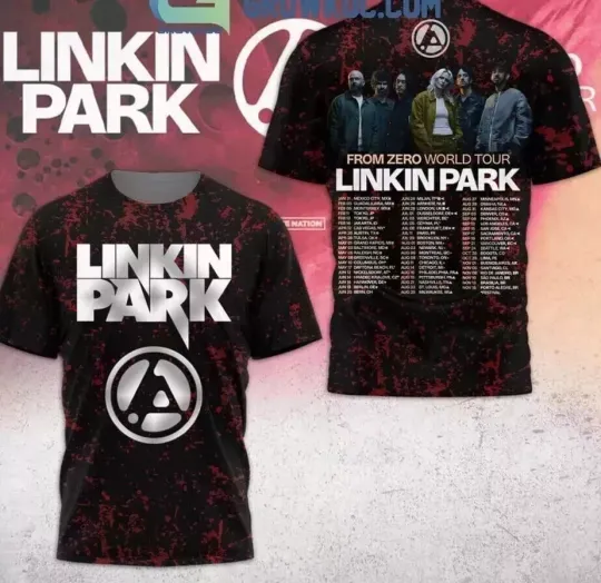 Discover Linkin Park From Zero 2025 World Tour 3D Tour Shirt