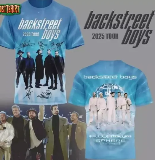 Discover Backstreet Boys 2025 Tour Special 3D T-Shirt