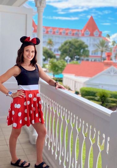 Discover Minniee Mouse Polka Dot Skater Dress