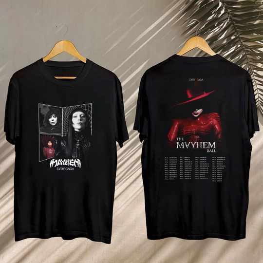 Discover Ld ga The Mayhem Ball 2025, Ld ga The Mayhem Ball Tour Shirt, Ld ga Merch
