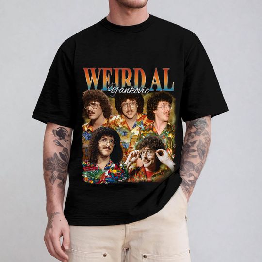 Discover Weird Al Yankovic Tour T-Shirt, Bigger & Weirder 2025 Concert Merch