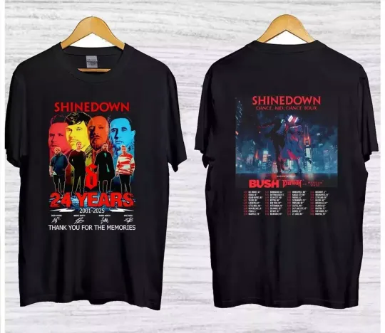 Discover NEW shine down 2025 ‘Dance, Kid, Dance Tour S-5XL Shirt, Gift For Fans