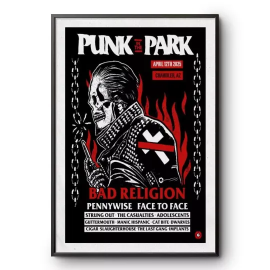 Discover Punk In The Park Show Apr 12 2025 Chandler, AZ Tour Poster
