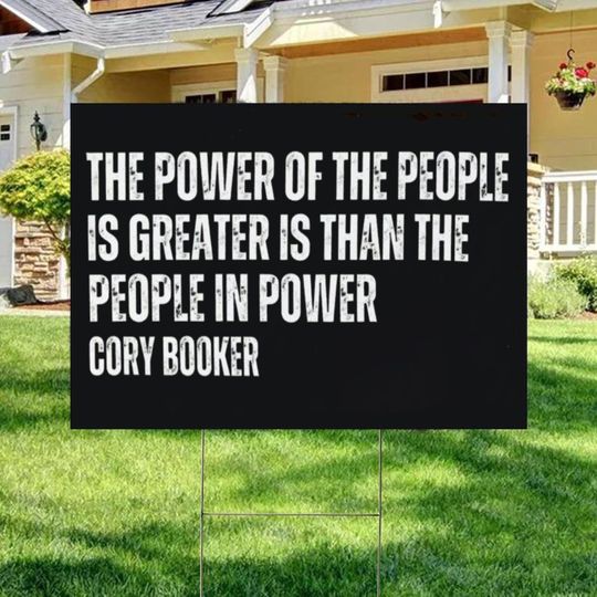 Discover Power Of The People Yard Sign, Resist Fascism Yard Sign