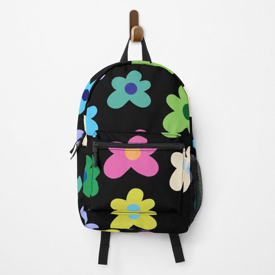 Discover Funky flower pattern Backpack