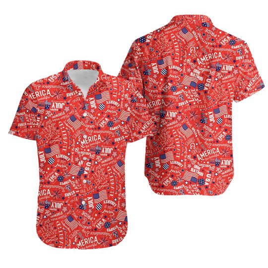 Discover AOBUTE Womens July 4th Button Up Shirts American Flag Patriotic
