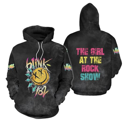Discover B182 The Girl At The Rock Show Rock Band All Over Print Hoodie 3D