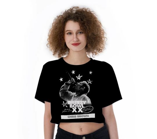 Discover Chris Brown Breezy Bowl XX Tour 2025 Crop Top Fans