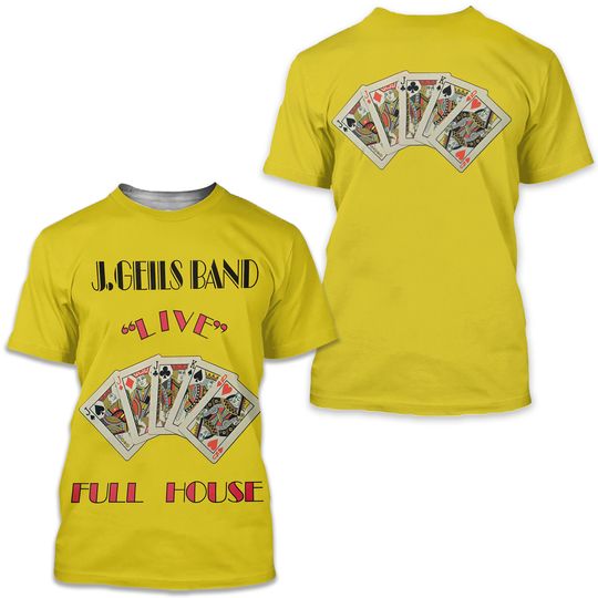 Discover The J Geils Band Live Full House Album Cover AOP 3D T shirt